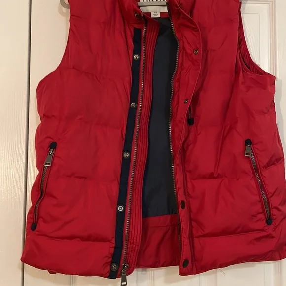 ORVIS ESSEX DUCK DOWN PUFFER VEST. Medium. Red. - Picture 2 of 7